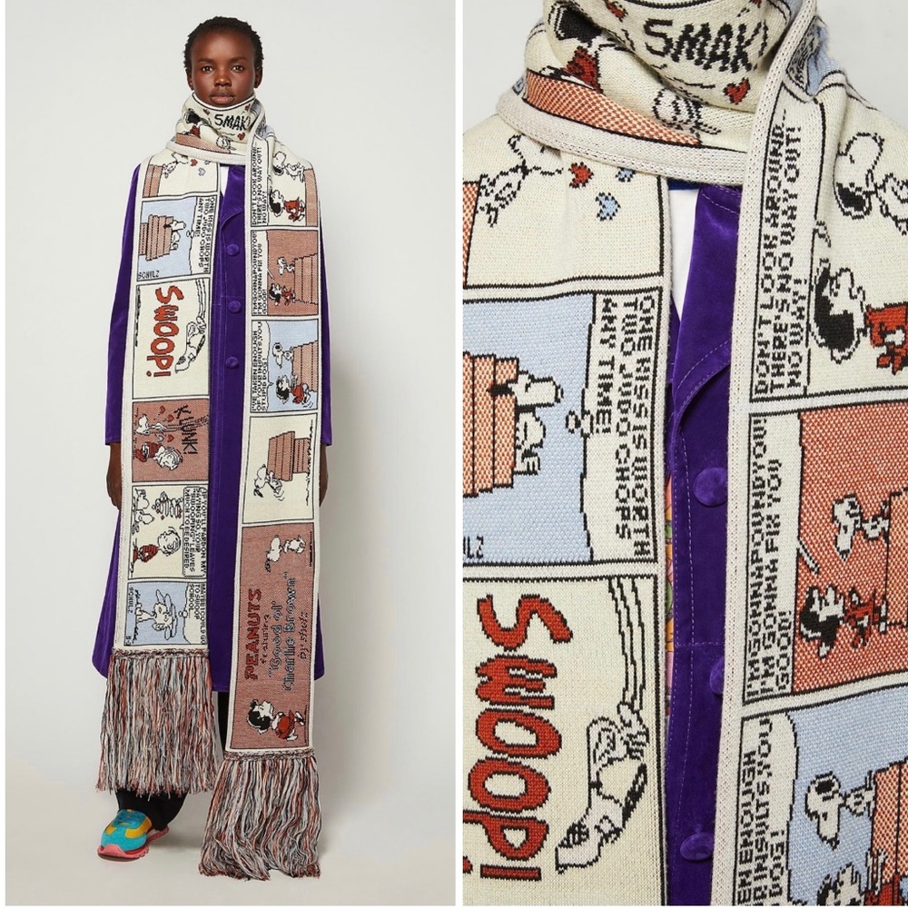 Marc Jacobs x Peanuts Rare “The Comic Strip Scarf”